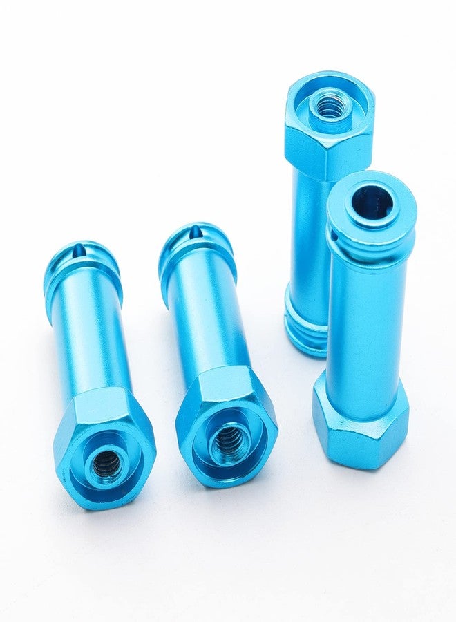Rchobbytop Pack of 4 Aluminum 12mm Wheel Hub Hex Adapters 30mm Extension Offset Upgrade Parts for Traxxas Slash 4x4 HQ 727 1/10 RC Short Course Truck, Blue - Image 4